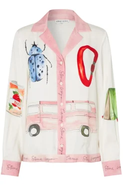 Stine Goya 2263 Dry Viscose, Loose Long Sleeve Shirtsg-aw25-t096-2263< Bluser & Skjorter|Ammevenligt Tøj