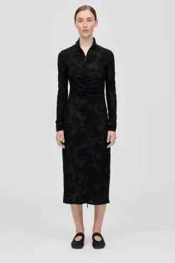 Stine Goya 2246 Lurex Jersey, Long Sleeve Zip Dresssg-ps26-d025-2246< Kjoler