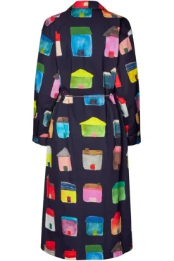 Stine Goya 2340 Midweight Cotton, Long Sleeve Workwear Midi Dresssg-aw25-d172-2340< Kjoler|Ammevenligt Tøj