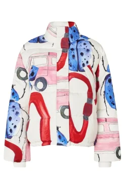 2424 Printed Tech, Long Sleeve Puffersg-aw25-j057-2424*Stine Goya New