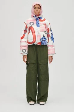 2424 Printed Tech, Long Sleeve Puffersg-aw25-j057-2424*Stine Goya New