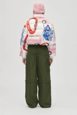 2424 Printed Tech, Long Sleeve Puffersg-aw25-j057-2424*Stine Goya New