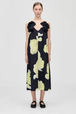 Stine Goya 2450 Printed Viscose, Floral Long Dresssg-ps26-d207-2450< Kjoler