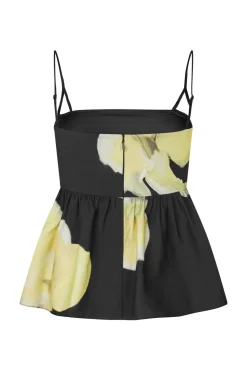 2450 Printed Viscose, Floral Peplum Topsg-ps26-t139-2450*Stine Goya Online