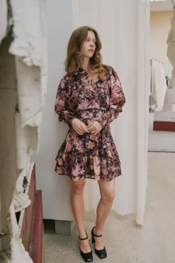 Neo Noir Aberto Big Flower Dress 166923< Kjoler|Ammevenligt Tøj