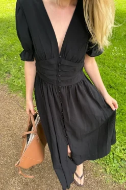 BYIC Adelic Long Ss Dress< Kjoler