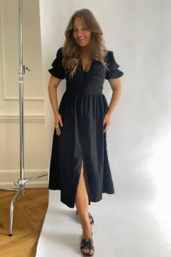 BYIC Adelic Long Ss Dress< Kjoler