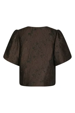Neo Noir Aisa Brocade Blouse 166369< Bluser & Skjorter|Ammevenligt Tøj