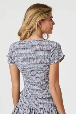 Aletta Double Check Top 165123*Neo Noir