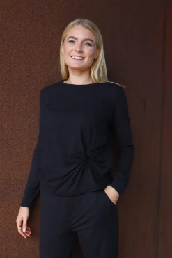 Alma-Ls-Twist-Tshirt 22148*Liberte