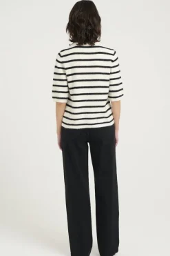 Gestuz Alphagz Ss Tee Striped< T-Shirts & Toppe