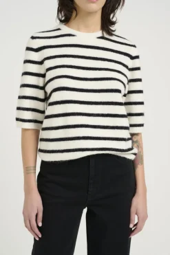 Gestuz Alphagz Ss Tee Striped< T-Shirts & Toppe