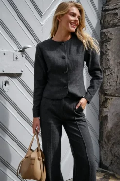 Amanda Herringbone Jacket 165445*Neo Noir New