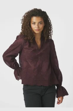 Neo Noir Amara Big Embroidery Blouse 163032< Bluser & Skjorter