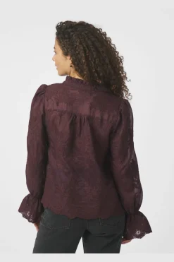 Neo Noir Amara Big Embroidery Blouse 163032< Bluser & Skjorter