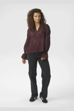 Neo Noir Amara Big Embroidery Blouse 163032< Bluser & Skjorter