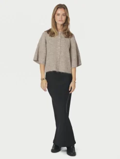 Amaya Fluffy Knit Cardigan 167529*Neo Noir Sale