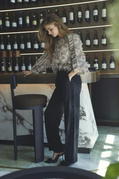 Co´Couture Aminacc Logo Shimmer Pant 31668< Bukser, Jeans & Leggings