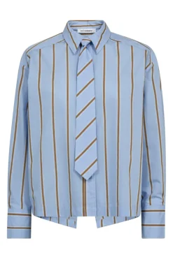 Co´Couture Amoracc Stripe Tie Shirt 35918< Bluser & Skjorter
