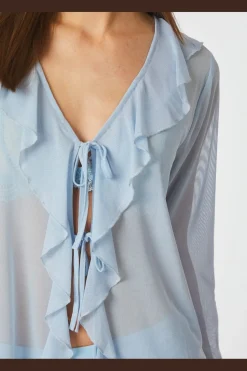 Anika Mesh Blouse 165644*Neo Noir Sale