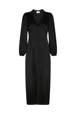 Neo Noir Anio Heavy Sateen Dress 167048< Kjoler