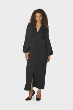 Neo Noir Anio Heavy Sateen Dress 167048< Kjoler