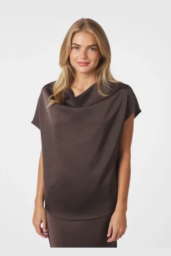 Annabeth Heavy Sateen Tee 161907*Neo Noir New