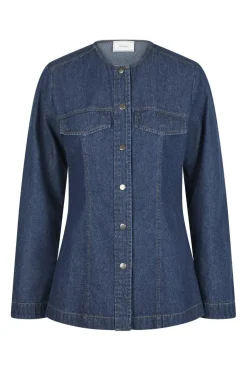 Neo Noir Annie Denim Blouse< Bluser & Skjorter|Ammevenligt Tøj