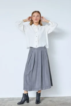 Anyacc Denim Pleat Skirt 34181*Co´Couture Outlet