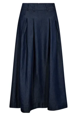 Co´Couture Anyacc Denim Pleat Skirt 34181< Nederdele