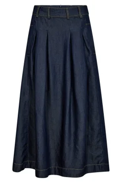 Co´Couture Anyacc Denim Pleat Skirt 34181< Nederdele