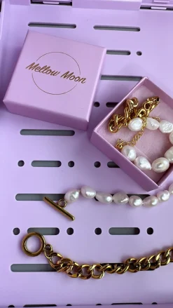 Armbånd Perle & Forgyldt*Mellow Moon