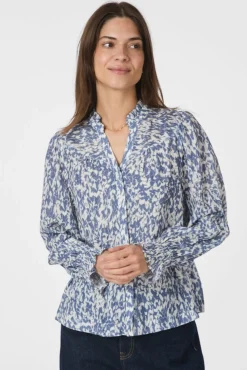 Astrida Fracture Blouse 166406*Neo Noir Clearance