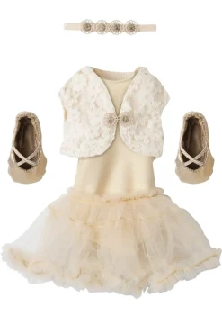 Balletdragt Og Tylskørt Creme, Størrelse 3*Maileg Online