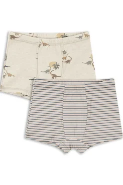 Basic 2 Pack Boy Boxers Gots Ks103693*Konges Sløjd Discount