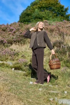 Black Colour Bccora Corduroy Box Pant 40676< Bukser, Jeans & Leggings