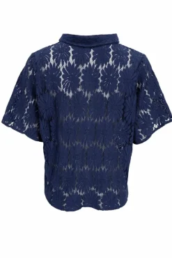 Black Colour Bccosmos Ss Flower Shirt 40889< Bluser & Skjorter|Ammevenligt Tøj