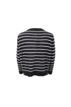 Bcdell Striped Knit Cardigan 1197*Black Colour Outlet