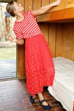 Black Colour Bcfreya Cut Out Lace Skirt 40717< Sæt 🛍️|Nederdele