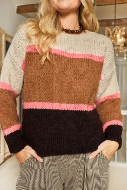 Black Colour Bchildur Knit Jumper 1234< Strik|Bluser & Skjorter