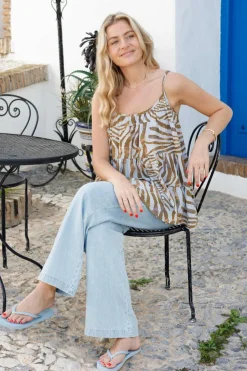 Black Colour Bcluna Flare Strap Top 39225< Sæt 🛍️|T-Shirts & Toppe