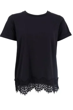 Black Colour Bcmay Ss Lace Tee 40920< T-Shirts & Toppe