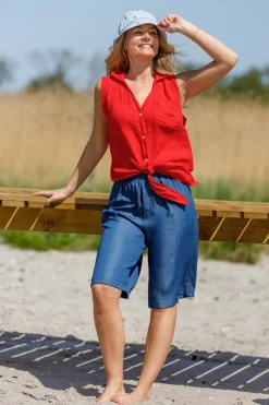 Black Colour Bcmelina Sleeveless Tie Shirt 40911< Sæt 🛍️|Bluser & Skjorter