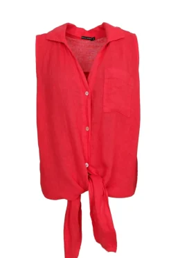 Black Colour Bcmelina Sleeveless Tie Shirt 40911< Sæt 🛍️|Bluser & Skjorter