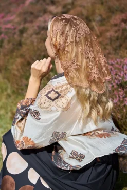 Bcmiriana Triangle Lace Scarf 3643*Black Colour Sale