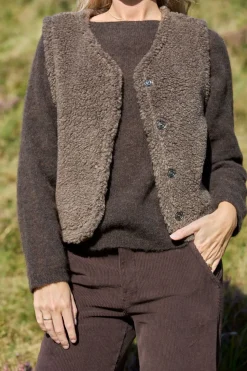 Black Colour Bcteddy Vest 40939< Veste