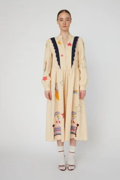 Stella Nova Bead Embellished Midi Dresshc54-4337< Kjoler