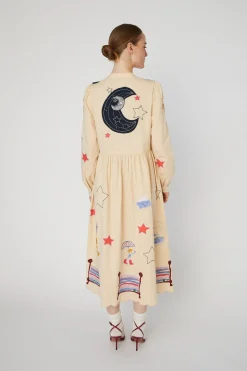 Stella Nova Bead Embellished Midi Dresshc54-4337< Kjoler