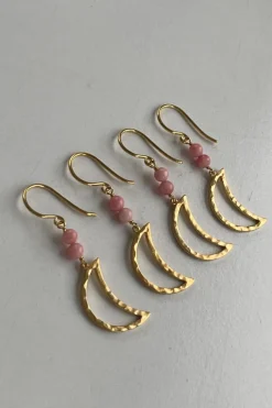 Bella Moon Earring With Coral*Stine A New