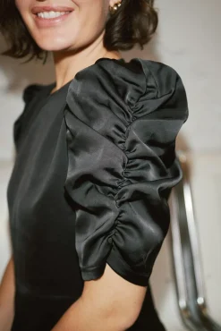 Neo Noir Benua Heavy Sateen Blouse 167069< Bluser & Skjorter